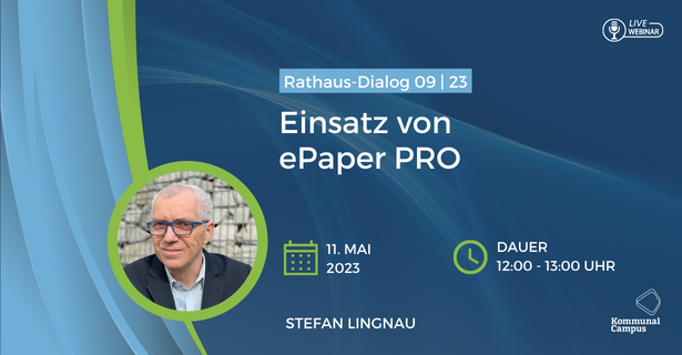 RathausDialog 09|23: Einsatz von ePaper PRO – der erste Schritt zur digitalen Verwaltung!