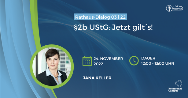 RathausDialog 03|22: "§2b UStG: Jetzt gilt´s!"